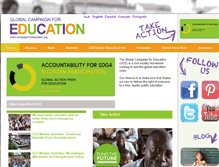 Tablet Screenshot of campaignforeducation.org
